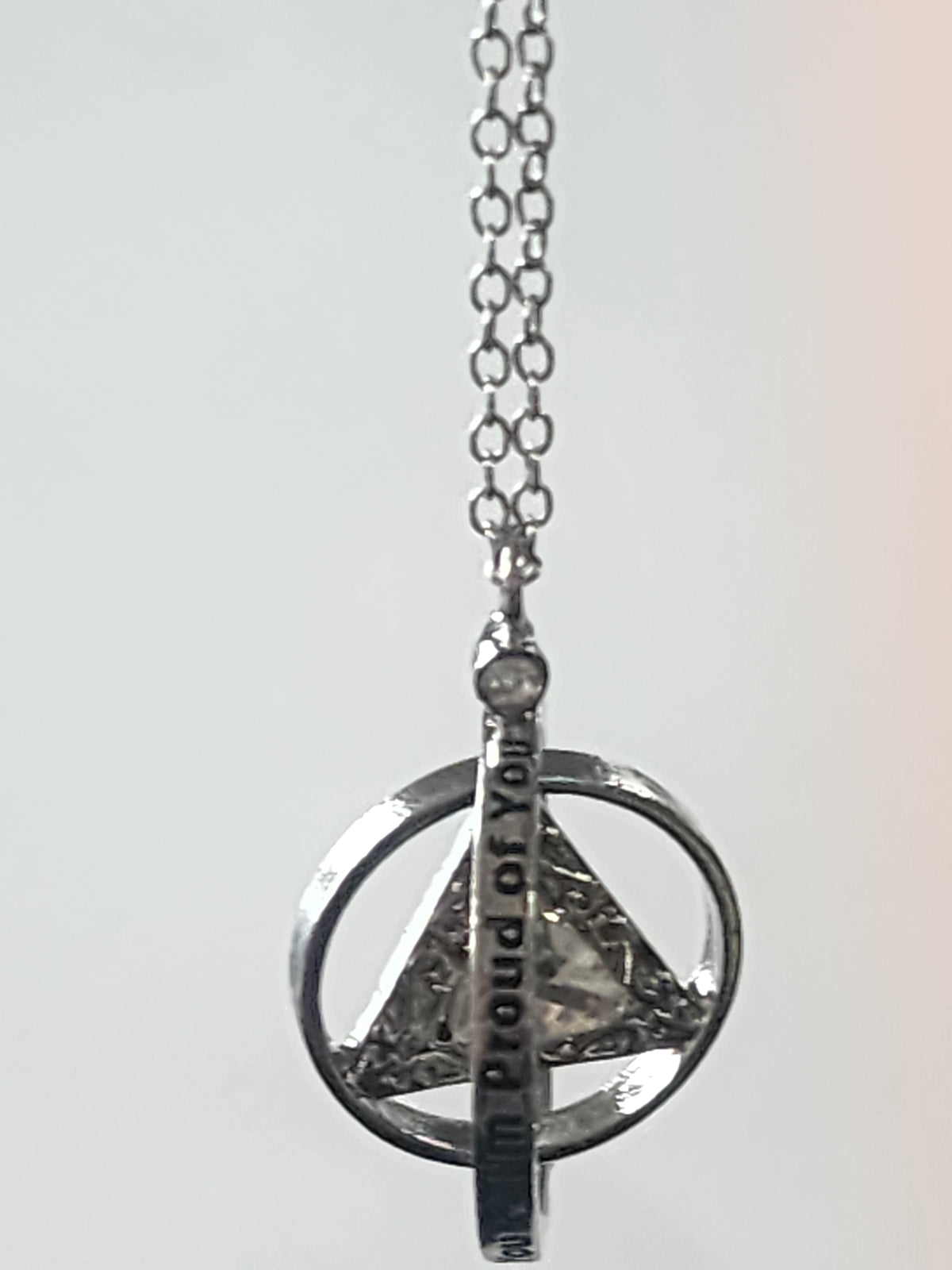 Unisex sobriety necklace