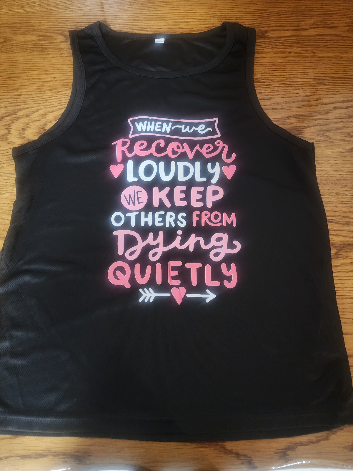 Women's sobriety tank-top
