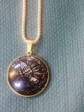 Praying hands necklace