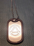 AA dogtag necklace